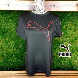 PUMA Women’s Silky Tee with plunging back- Medium